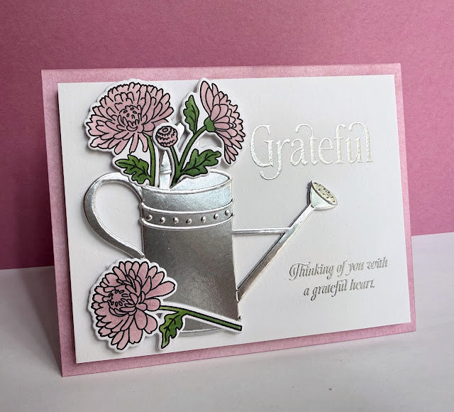Simon Says Stamp Watering Can Wafer Dies 1733sd Thinking of You Card Lisa Addesa