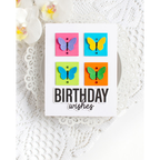 Simon Says Stamp Whirl Butterflies Wafer Dies s1109 Beautiful Moments Bright Butterfly Birthday Card Heather Hoffman - | color-code:ALT08