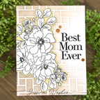 Simon Says Stamp Wild Rose Wafer Dies 1530sdc In My Heart Best Mom Card