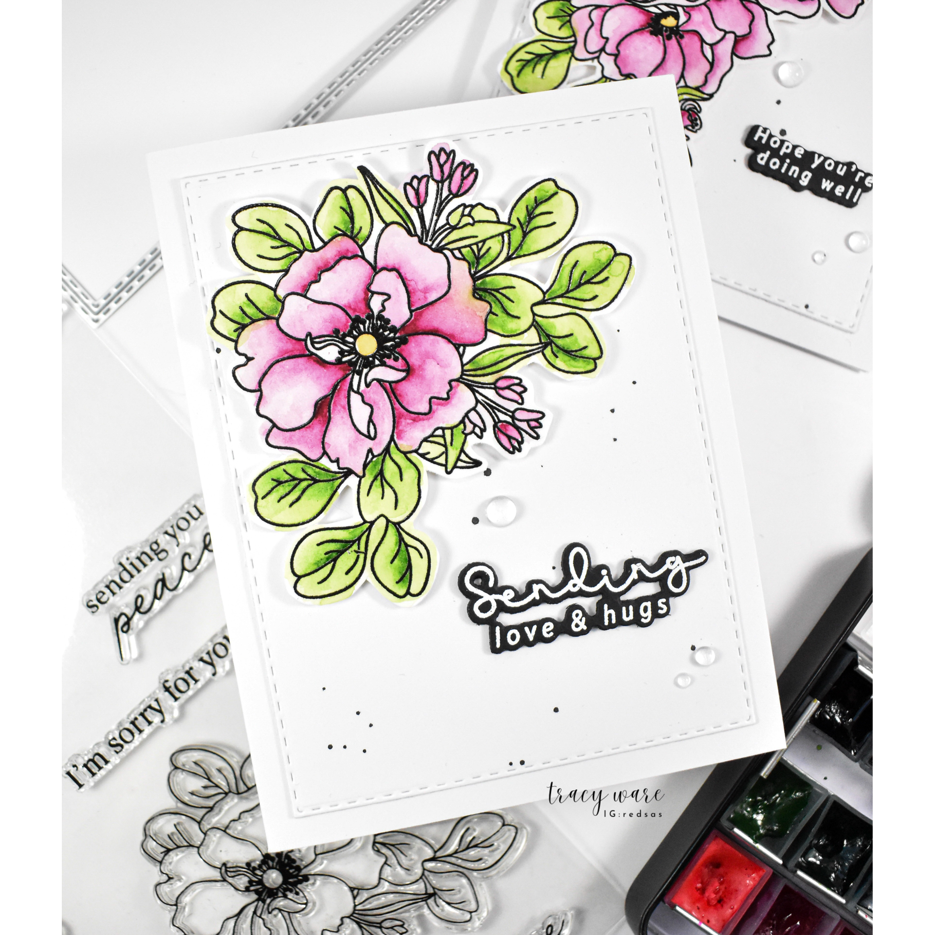 Simon Says Stamp Wild Rose Wafer Dies 1530sdc In My Heart Sending Love Card Tracy Ware | color-code:ALT03