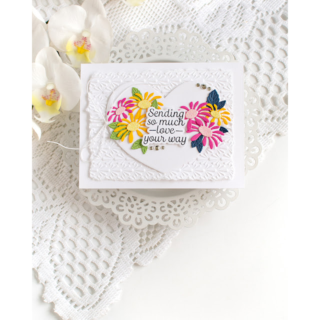 Simon Says Stamp Wildflower Bucket Wafer Dies s1124 Beautiful Moments Sending Love Card Heather Hoffman | color-code:ALT10