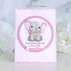 Simon Says Stamp Willowweave Plate Wafer Dies s1131 Always There Brenda Noelke Elephant Baby Card