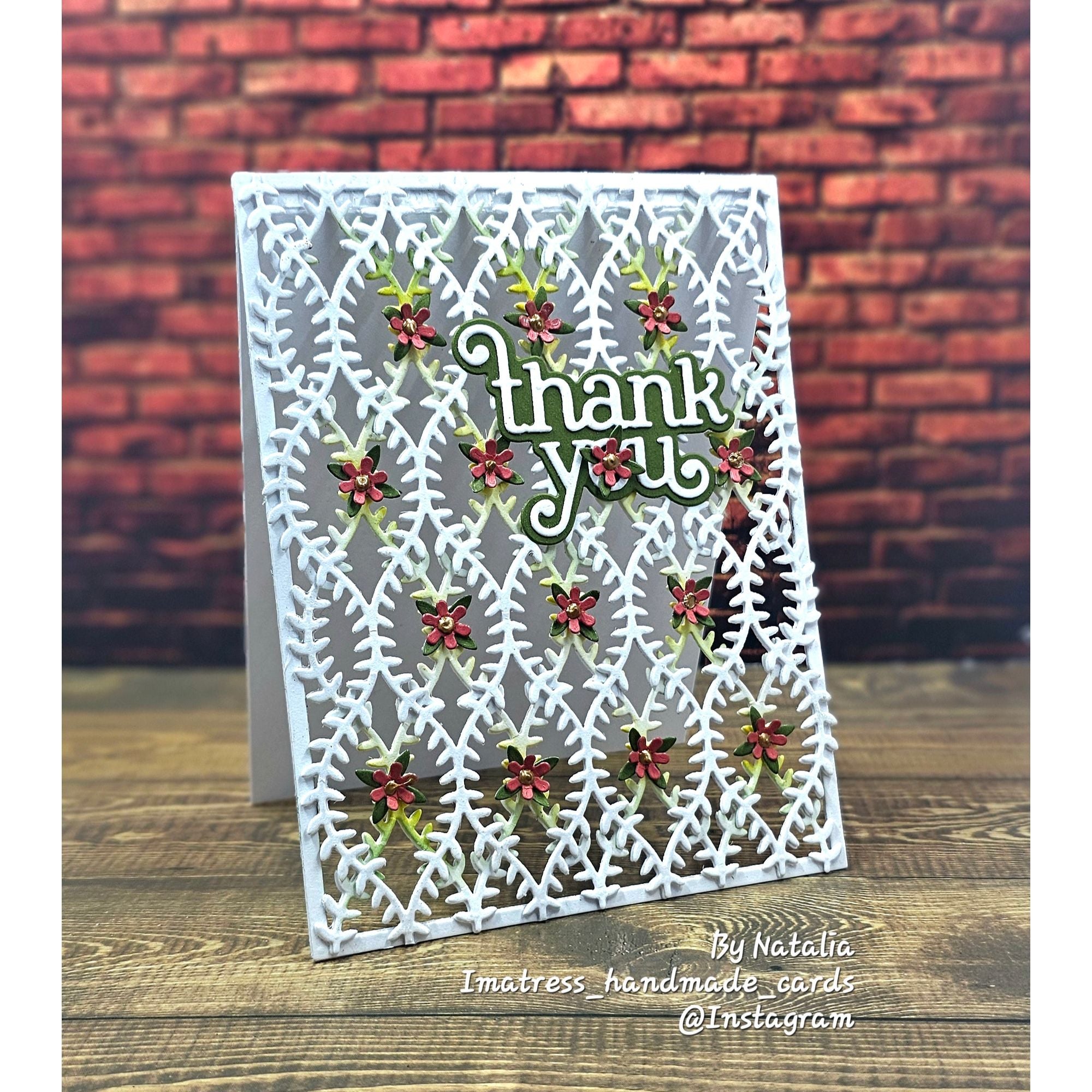 Simon Says Stamp Willowweave Plate Wafer Dies s1131 Always There Thank You Card Natalia Alton