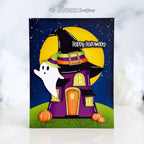 Simon Says Stamp Witches Cottage Wafer Dies s1179 Stamptember Brenda Noelke Halloween Card
