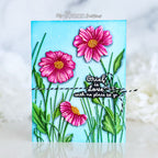 Simon Says Stamp With Sympathy Wafer Dies 1502sdc Always There Brenda Noelke Embossed Floral Sympathy Card