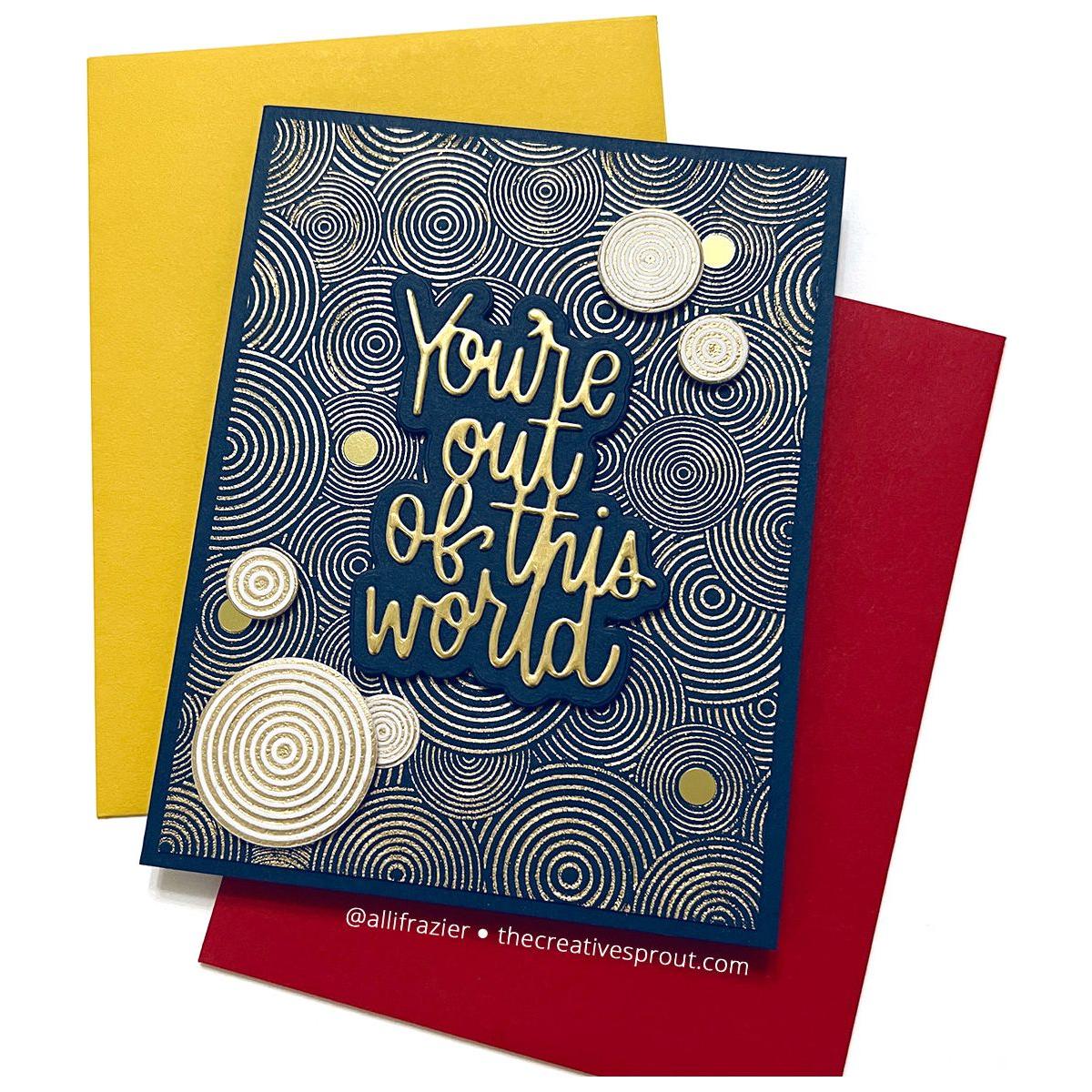 Simon Says Stamp You're Out Of This World Wafer Dies sssd112833 Out Of This World Friend Card Allison Frazier | color-code:ALT01