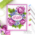 Simon Says Stamp Yours Always Wafer Dies 1645sd Always There Floral Love Card Suzy Plantamura