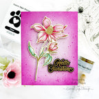 Simon Says Stamps And Dies Wild And Free Flowers set749wf Be Bold Hello Card Caly Person