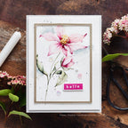 Simon Says Stamps And Dies Wild And Free Flowers set749wf Be Bold Hello Card Debby Hughes