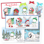 Simon Says Stamps And Dies Wintertime Critters set683wc Season Of Wonder Cute Critter Christmas Cards Suzy Plantamura | color-code:ALT05