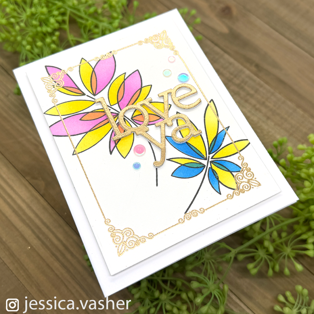 Simon Says Stamps And Stencils Friendship Leafy Cluster Love Card Jessica Vasher | color-code:ALT02
