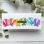Simon Says Stamps Dies and Foil Cards Beachcombing set803bc Sunny Vibes Birthday Card Jennifer Kotas