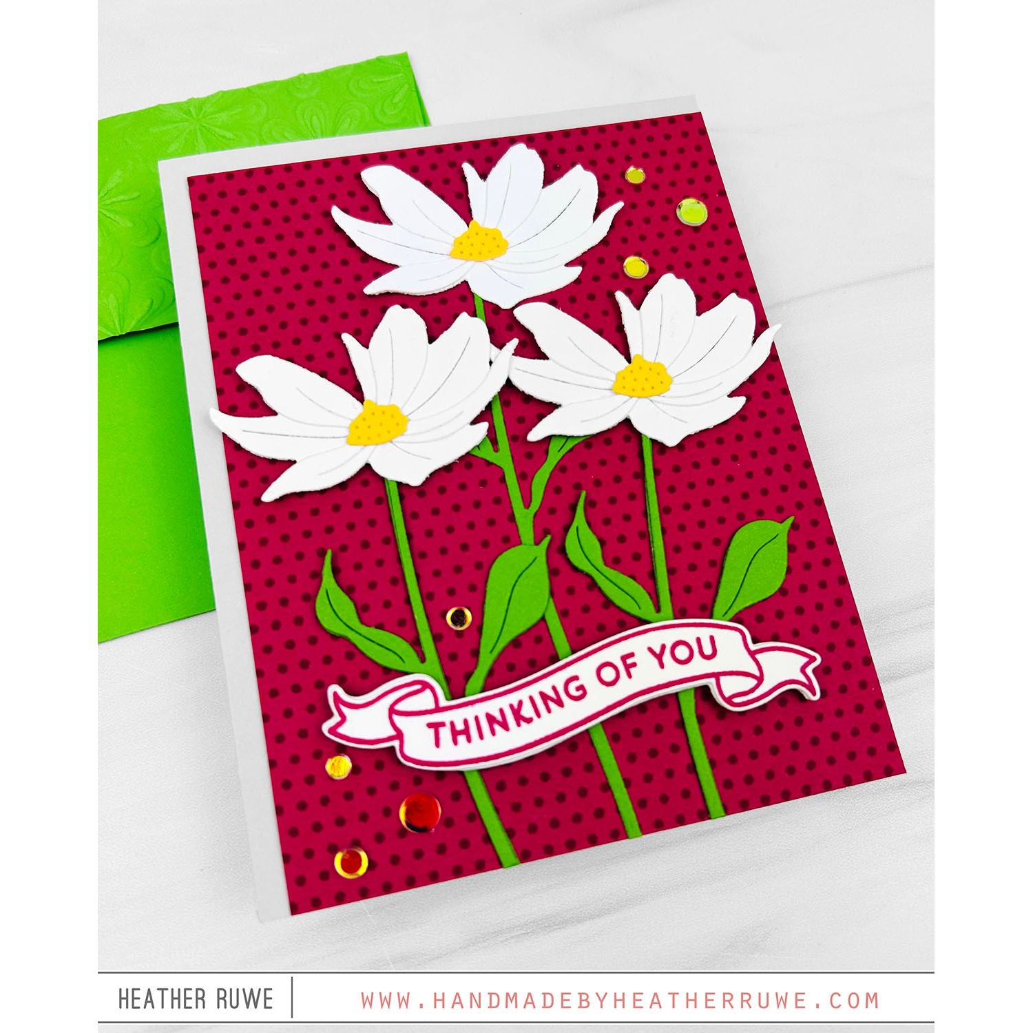 Simon Says Stamps Dies and Stencil Banner Greetings set999bg Moments in Time Thinking of You Card Heather Ruwe | color-code:ALT01