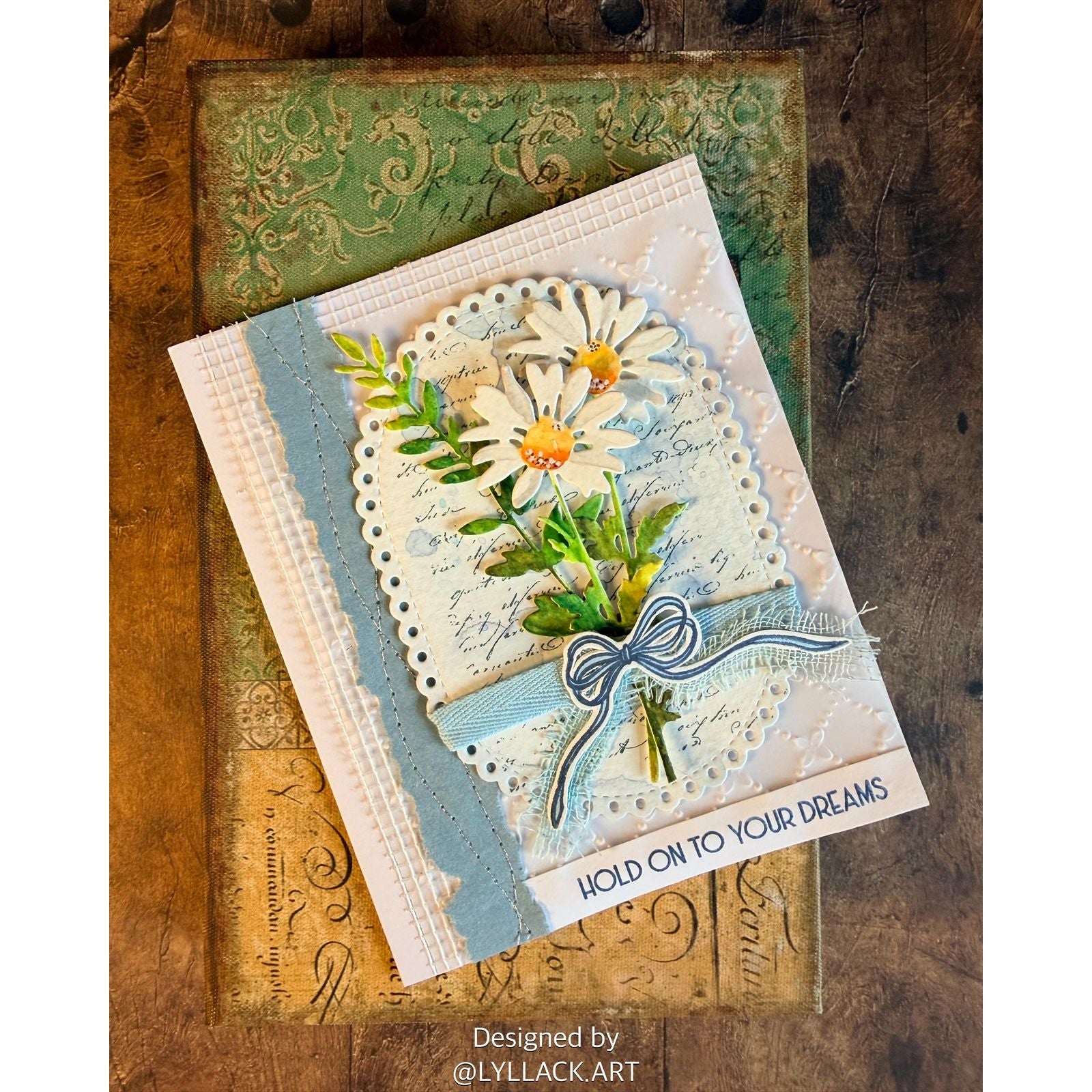 Simon Says Stamps Dies and Stencil Bows For Days set1193bd In My Heart Dreams Card