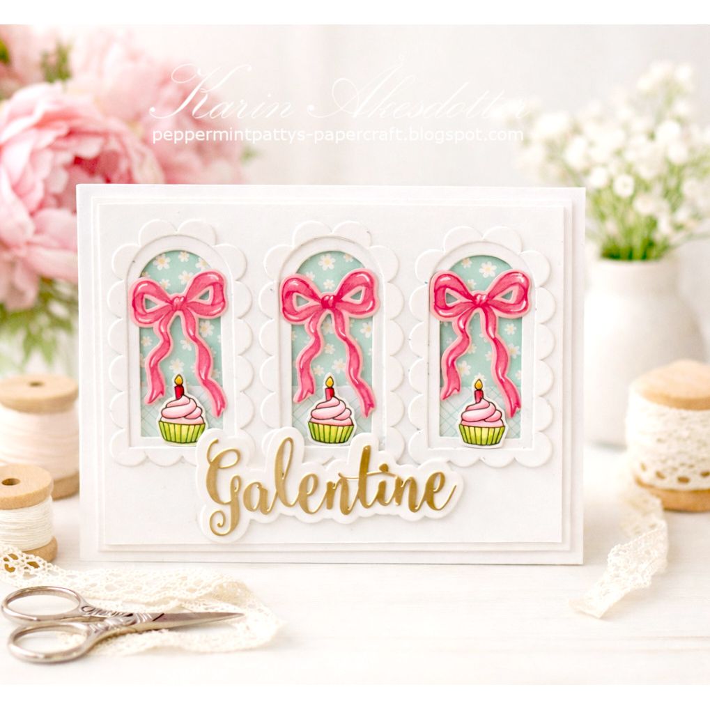 Simon Says Stamps Dies and Stencil Bows For Days set1193bd In My Heart Galentine Card