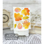 Simon Says Stamps Dies and Stencil Two-Step Simple Leaves set883ts Grateful Card Barbara Tarayao Fall