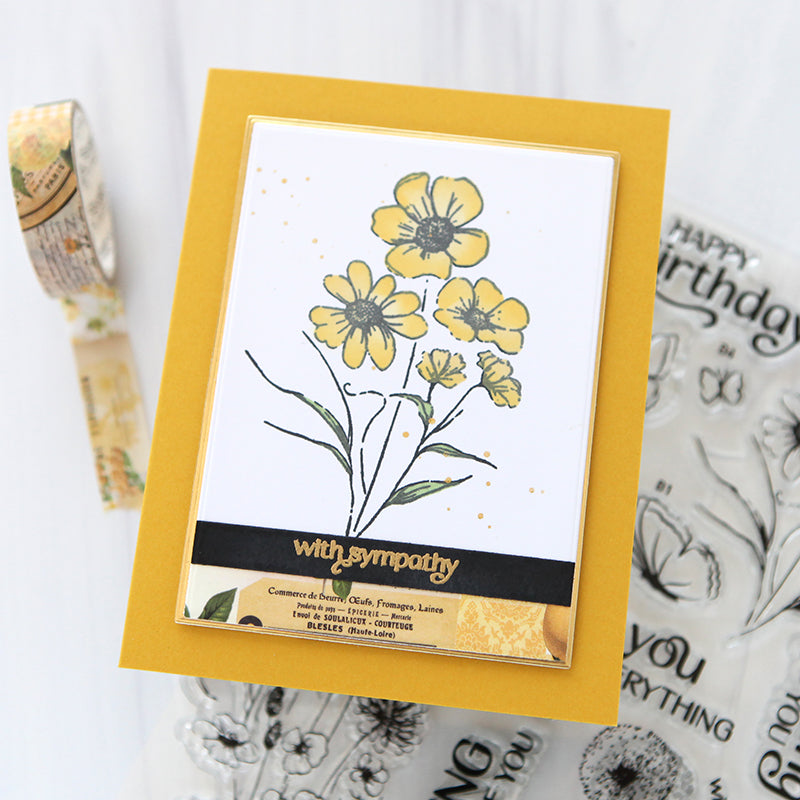 Simon Says Stamps Dies and Stencils Butterfly Blossoms set942bb Rain or Shine Sympathy Card CZ Design | color-code:ALT04