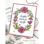 Simon Says Stamps Dies and Stencils Daisy Frame set1296df Kirstynn Snelson So Glad Card