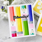 Simon Says Stamps Dies and Stencils Just Write set825jw Cheering for You Encouragement Card Mindy Eggen So Sharp Colorful