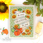 Simon Says Stamps Dies and Stencils Pumpkin Blessings set1051pb STAMPtember Grateful Card | color-code:ALT06 Suzy Plantamura Sunflowers