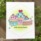 Simon Says Stamps Dies and Stencils Sweet Treats set914st To Be Loved Love Card Jessica Vasher With All My Heart
