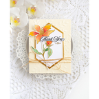 Simon Says Stamps Dies and Stencils Wild and Free Flowers set1228wf Always There Orange Flower Thank You Card  | color-code:ALT05