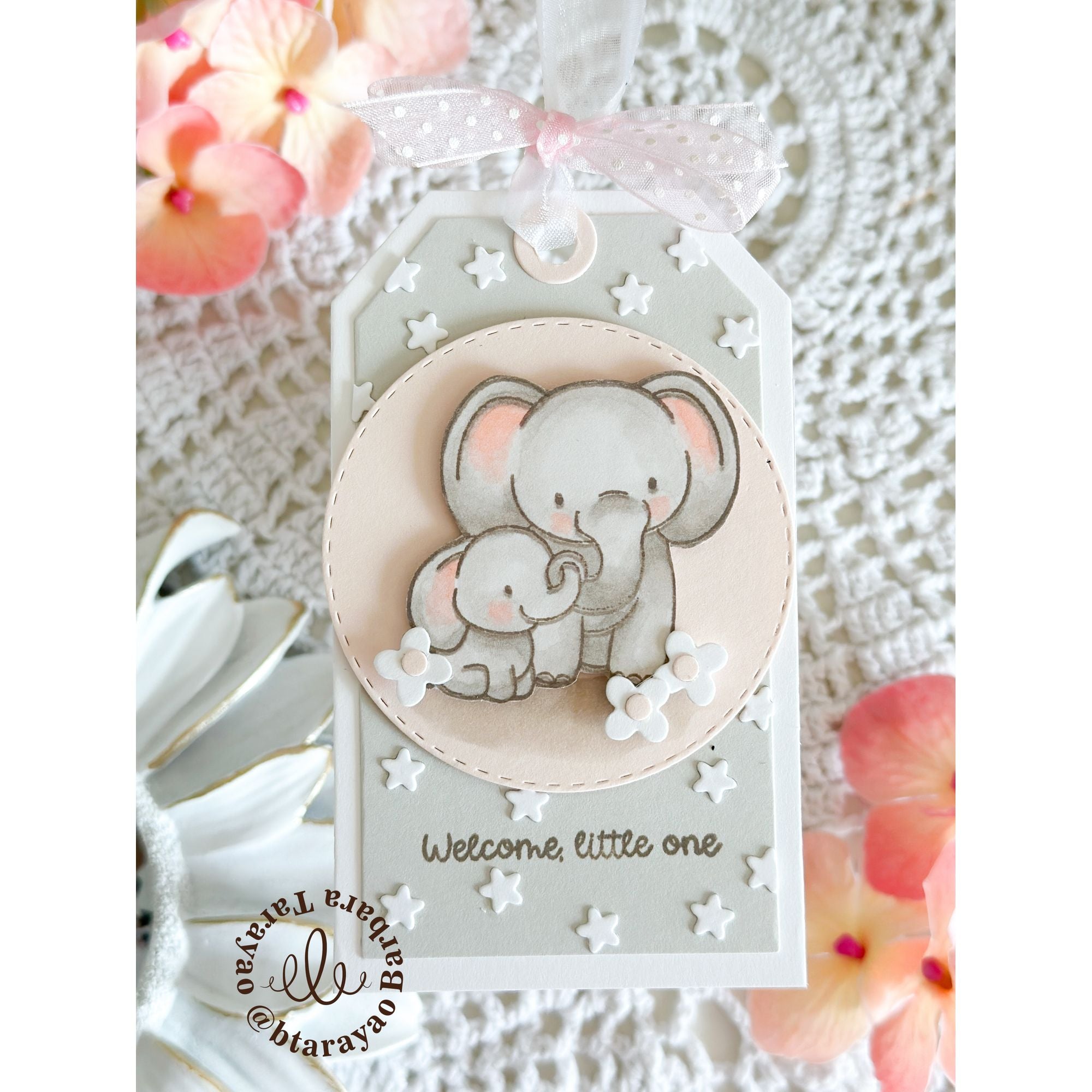 Simon Says Stamps and Dies A Mother's Love set1197ml In My Heart Baby Gift Tag