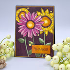 Simon Says Stamps and Dies Artsy Florals set843af Sweet Wishes Thanks Card Bonnie Crane