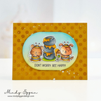 Simon Says Stamps and Dies Bee's Knees set1302bk Every Happiness Mindy Eggen Bee Happy Card
