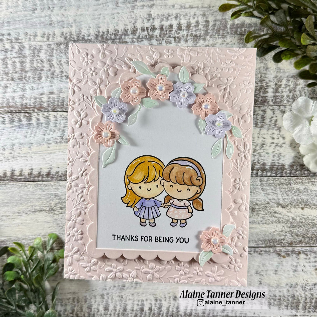 Simon Says Stamps and Dies Best Sister set1242bs Always There Thanks Sister Card Alaine Tanner