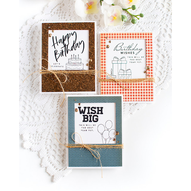 Simon Says Stamps and Dies Best Year Yet  Dear Friend Masculine BIrthday Card Set Heather Hoffman | color-code:ALT09