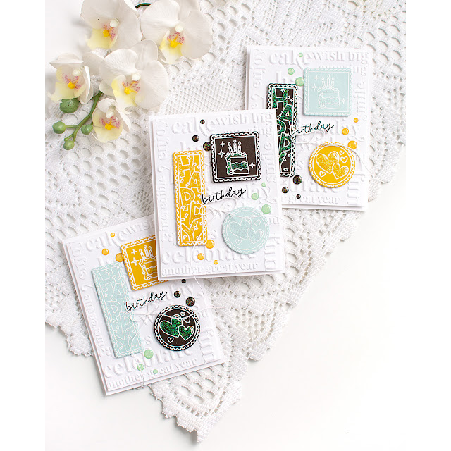 Simon Says Stamps and Dies Birthday Love set957bl Heather Hoffman Celebration Card Set | color-code:ALT02