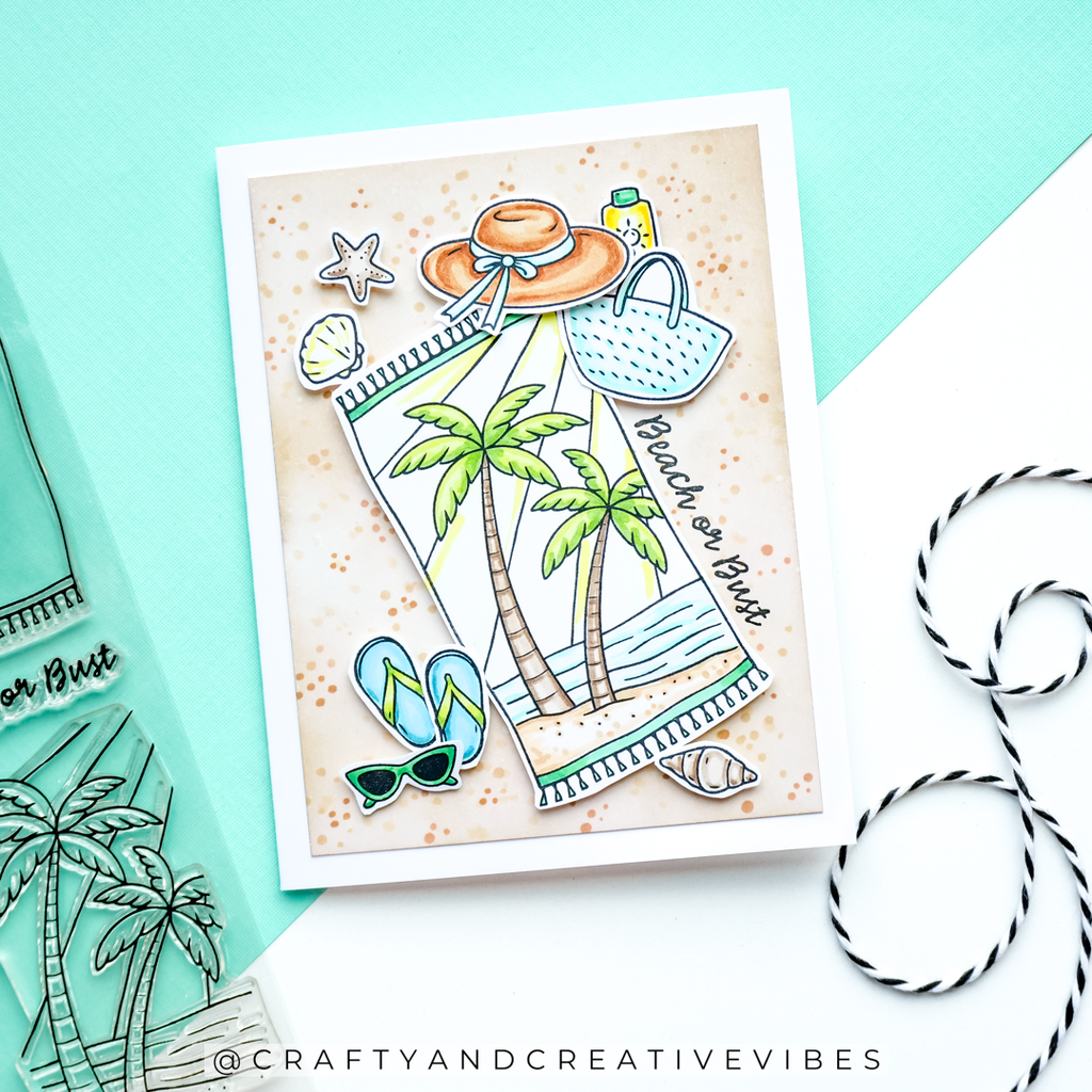 Simon Says Stamps and Dies Bring On the Sun set1269bo Shine On Amanda Fitterer Beach Card