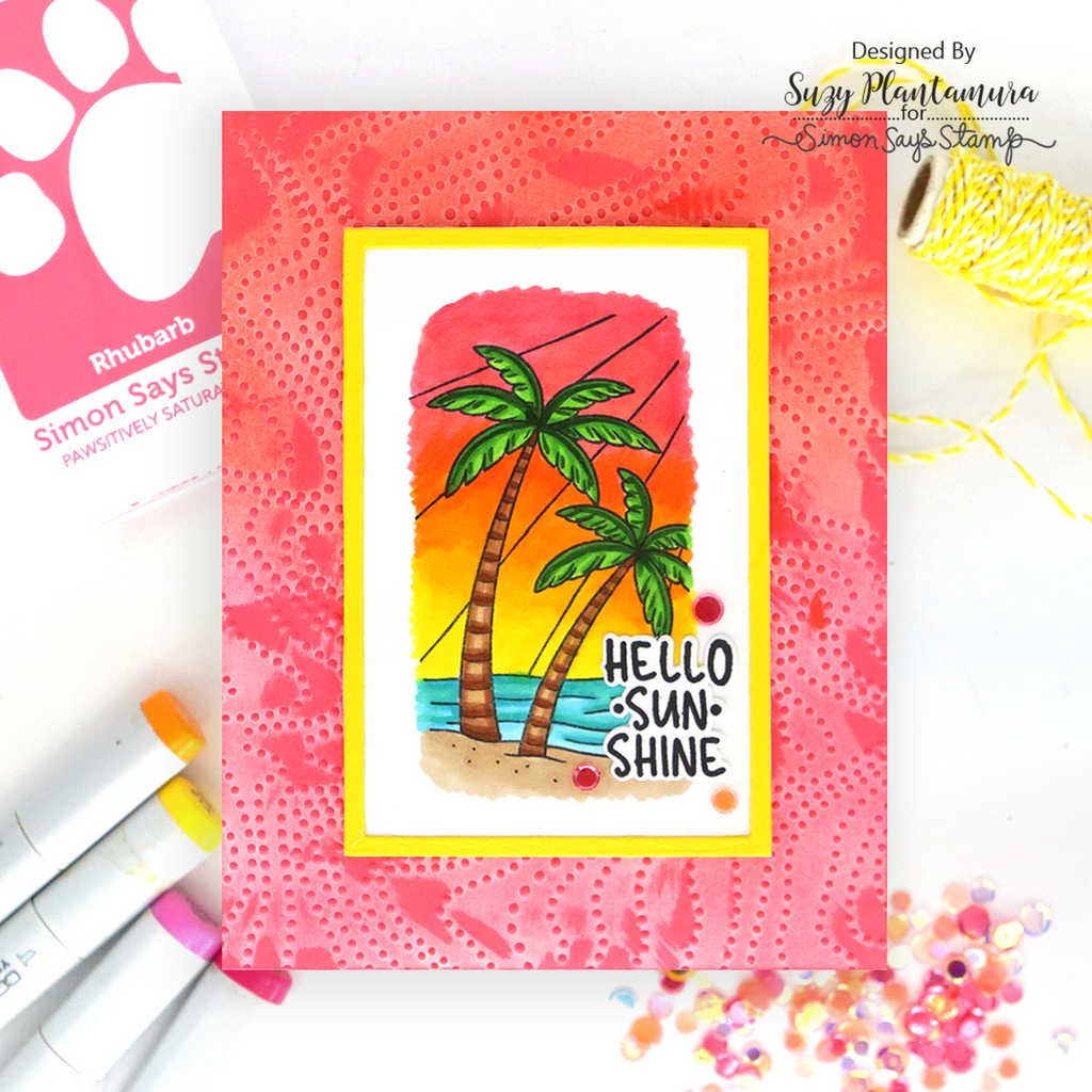 Simon Says Stamps and Dies Bring On the Sun set1269bo Shine On Suzy Plantamura Hello Sunshine Card | color-code:ALT04