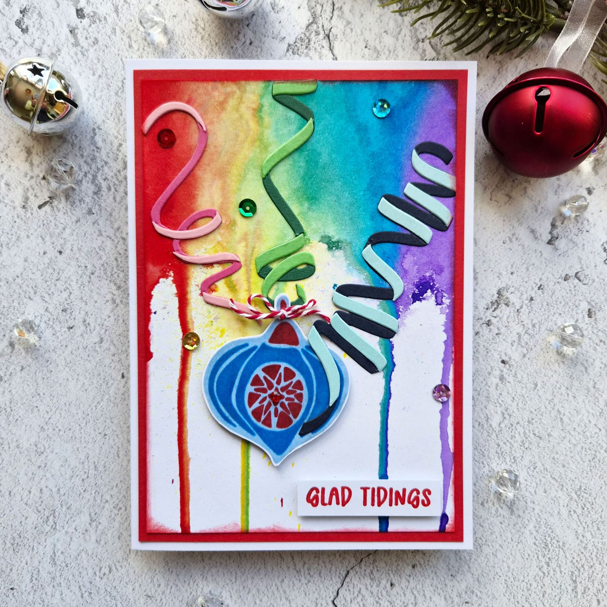 Simon Says Stamps and Dies Christmas Ornaments set1387co Sending Cheer Jane Tyrell Holiday Party Card | color-code:ALT01