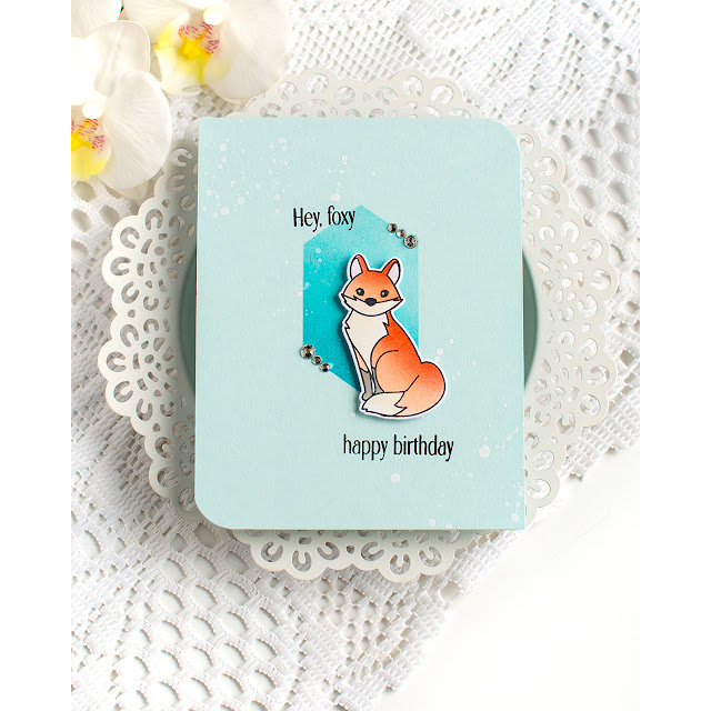Simon Says Stamps and Dies Clever Fox set1259cf Shine On Foxy Birthday Card Heather Hoffman | color-code:ALT01