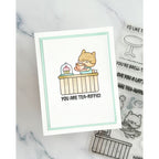 Simon Says Stamps and Dies Coffee With Friends set1303cf Every Happiness Deniz Do Coffeshop Card
