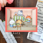 Simon Says Stamps and Dies Coffee With Friends set1303cf Every Happiness Janet Katz Coffeeshop Card