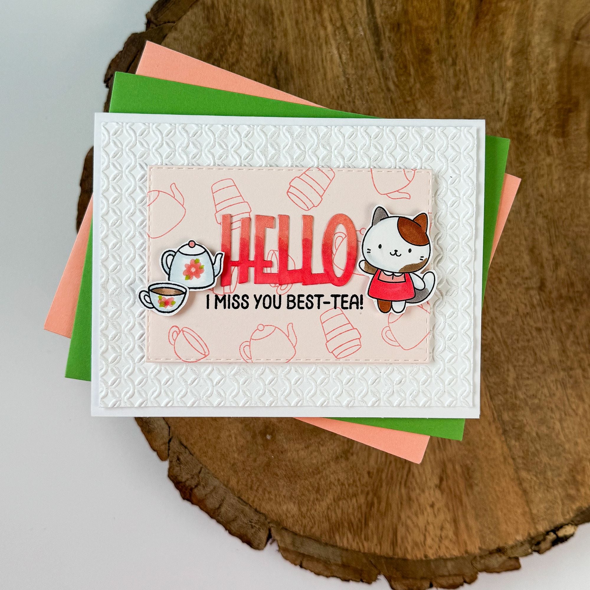 Simon Says Stamps and Dies Coffee With Friends set1303cf Every Happiness Kristin Sluhan Hello Card