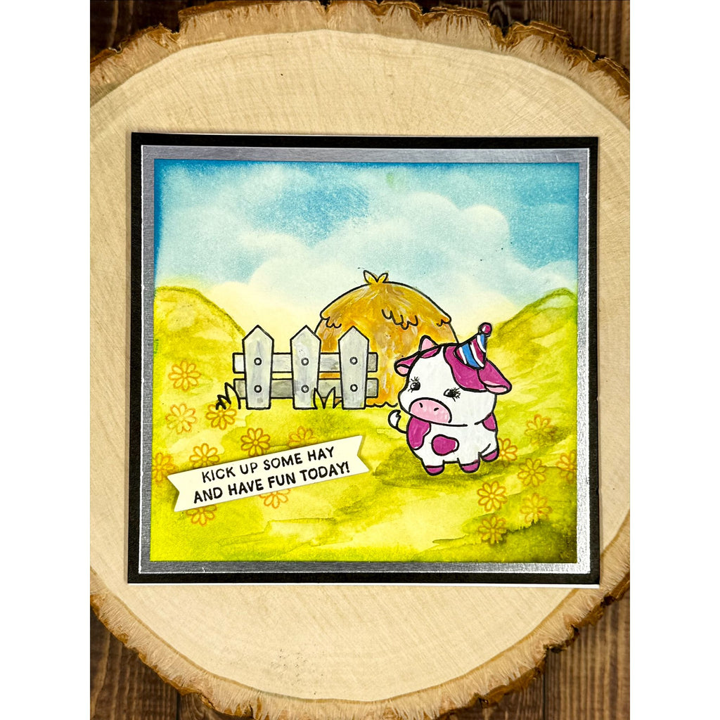 Simon Says Stamps and Dies Cow Cuties set1297cc Every Happiness Wendy Horsely Pink Cow Card