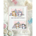 Simon Says Stamps and Dies Easy Breezy set1298eb Every Happiness Nicky Meek Critters with Pinwheels Card