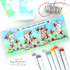 Simon Says Stamps and Dies Easy Breezy set1298eb Every Happiness Suzy Plantamura Slimline Twirler Birthday Card | color-code:ALT06