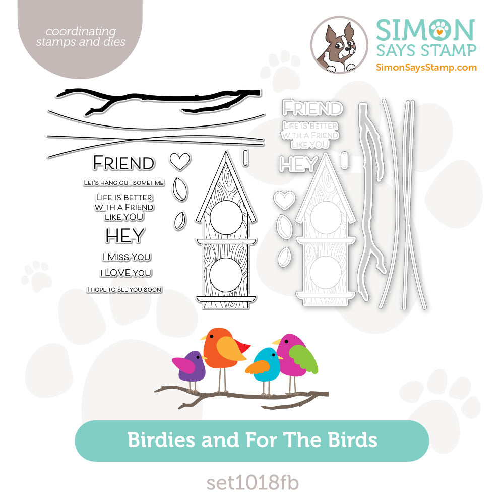 Simon Says Stamps and Dies For the Birds and Birdies Bundle set1018fb Friend Like You alt color