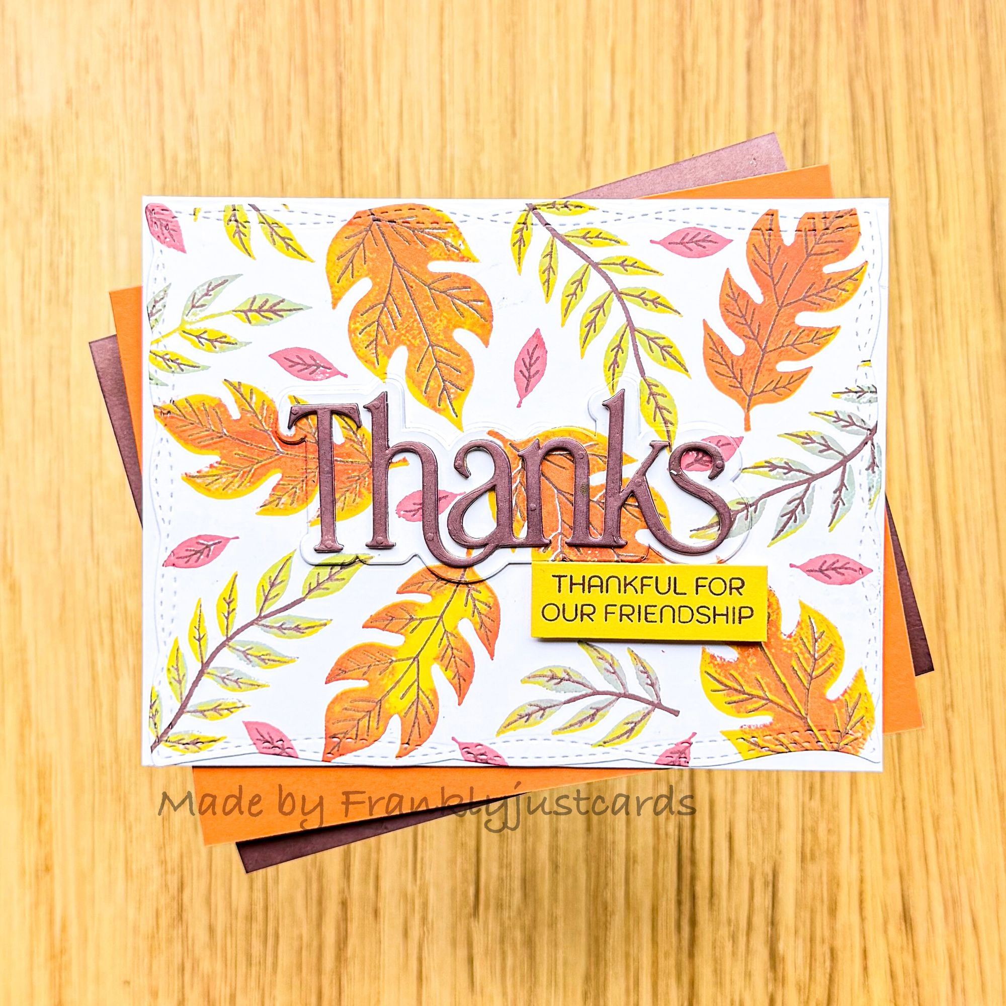 Simon Says Stamps and Dies Forest Forage in Fall set1350ff Stamptember Debbie Frank Autumn Friend Card