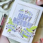 Simon Says Stamps and Dies Forest Forage in Summer set1300ff Every Happiness Emily Midgett Floral Birthday Swag Card