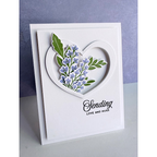 Simon Says Stamps and Dies Forest Forage in Summer set1300ff Every Happiness Lisa Addesa Lavender Floral Hugs Card