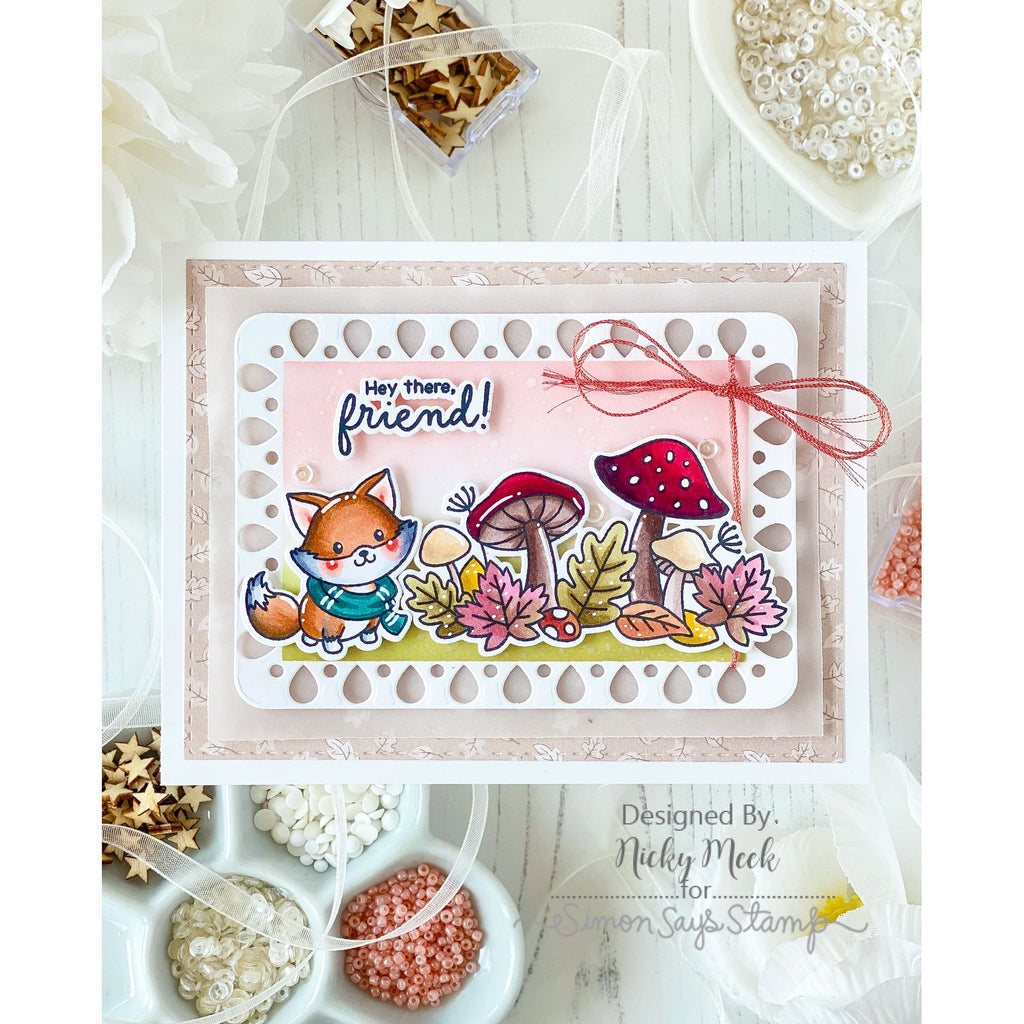 Simon Says Stamps and Dies Foxy Friends set1352ff Stamptember Nicky Meek Fall Friend Card