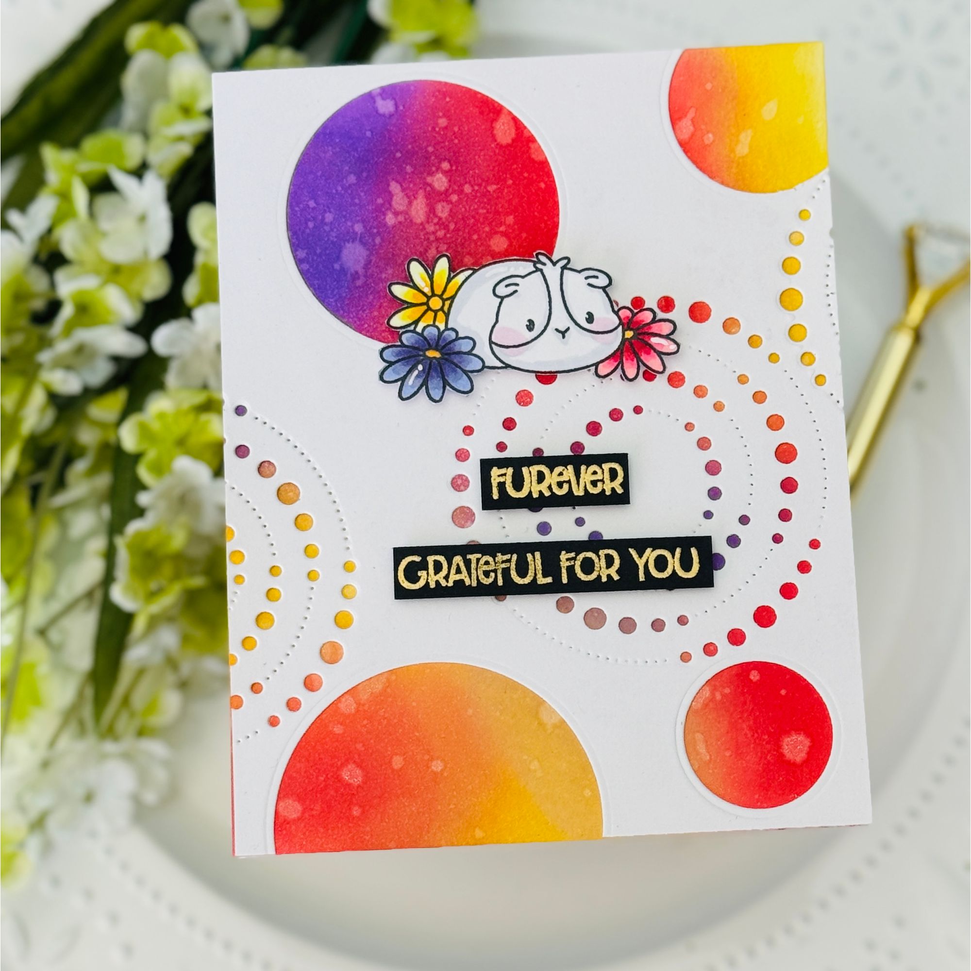 Simon Says Stamps and Dies Furever Grateful set1177fg Beautiful Moments Friend Card Kailash Naidoo