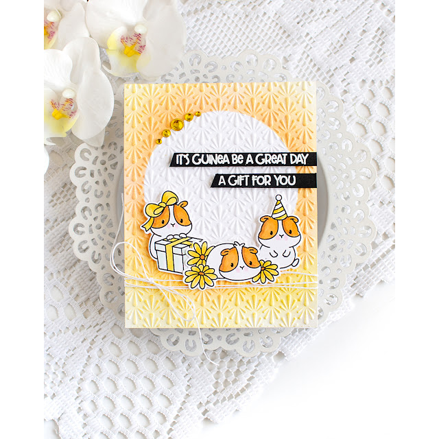 Simon Says Stamps and Dies Furever Grateful set1177fg Beautiful Moments Guinea Pig Birthday Card Heather Hoffman | color-code:ALT03