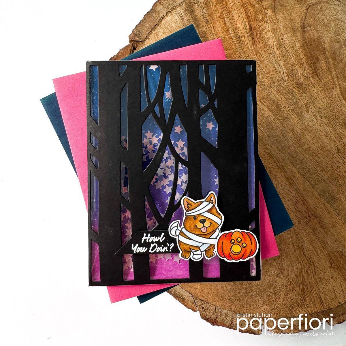 Simon Says Stamps and Dies Happy Howloween set1391hh Sending Cheer Kristin Sluhan Mummy Dog Card | color-code:ALT03